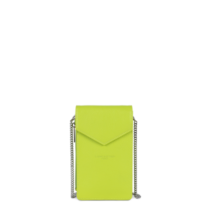 pochette smartphone - foulonné pm #couleur_anis