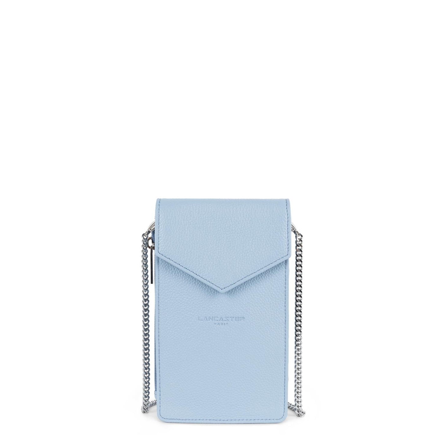 pochette smartphone - foulonné pm #couleur_bleu-ciel