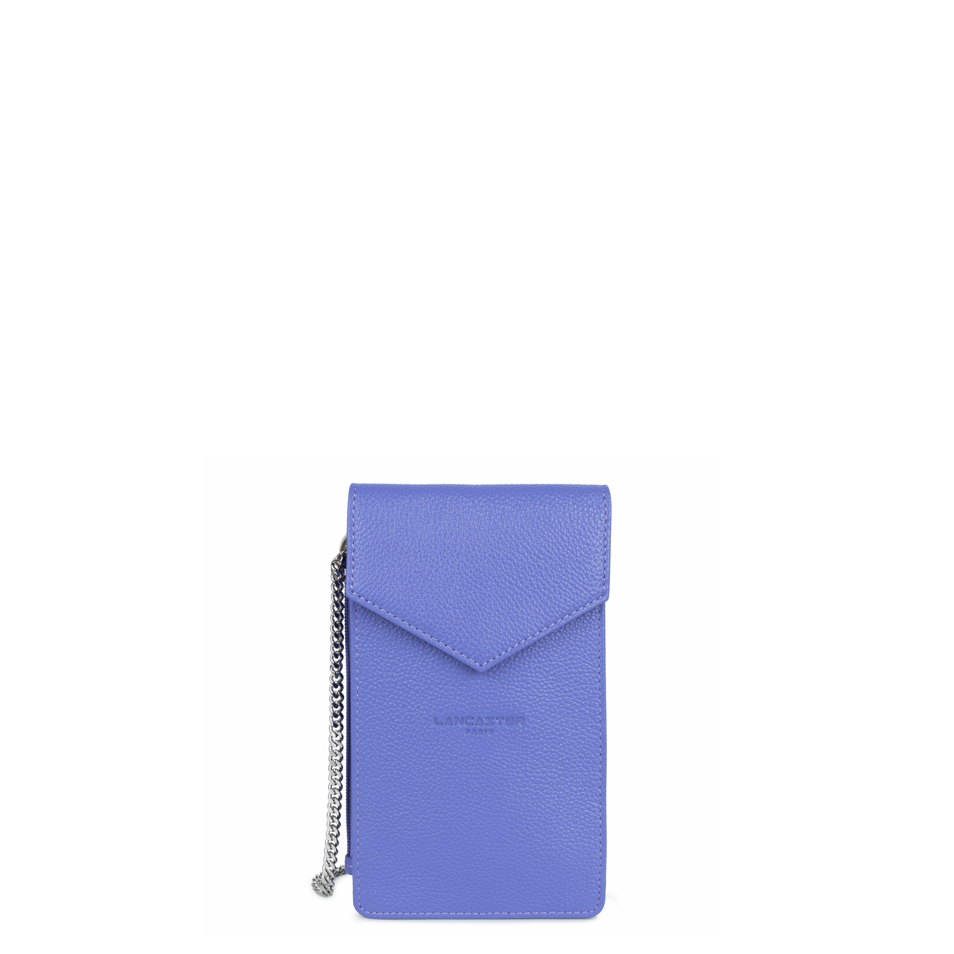 pochette smartphone - foulonné pm #couleur_bleuette