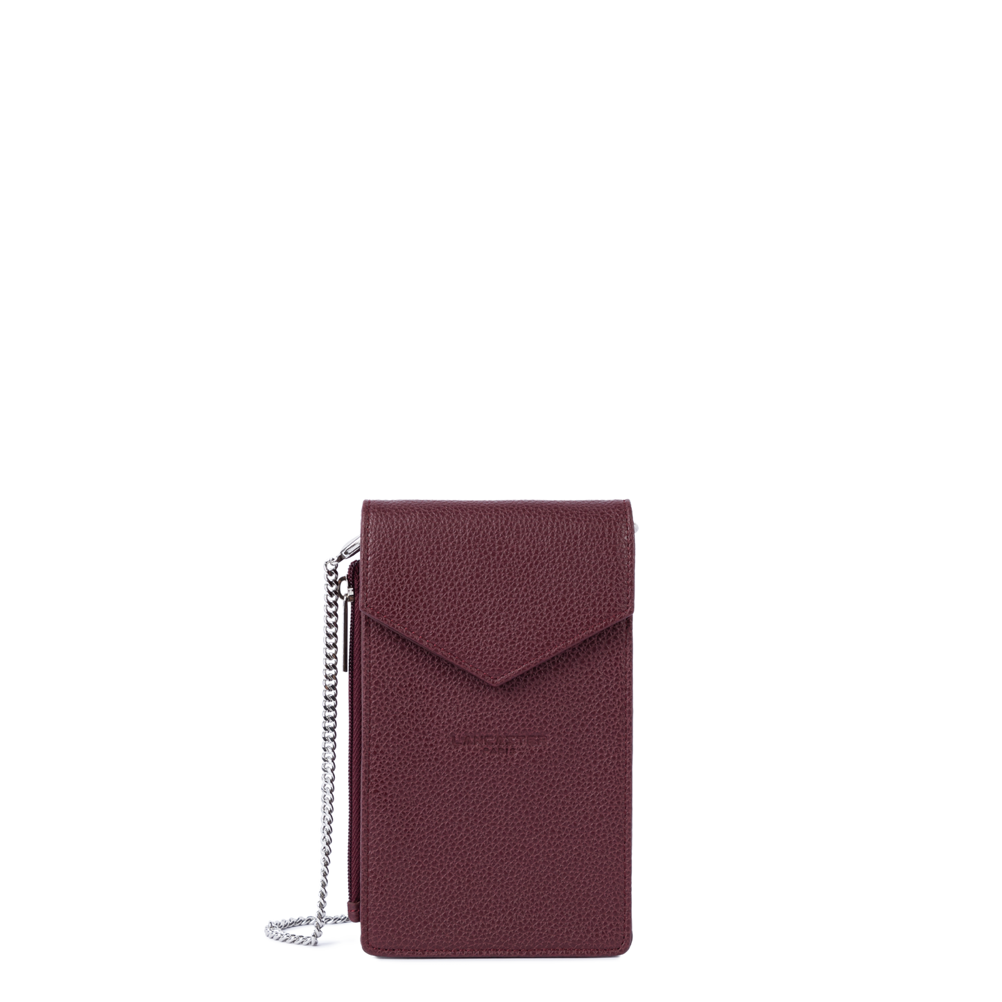 pochette smartphone - foulonné pm #couleur_bordeaux
