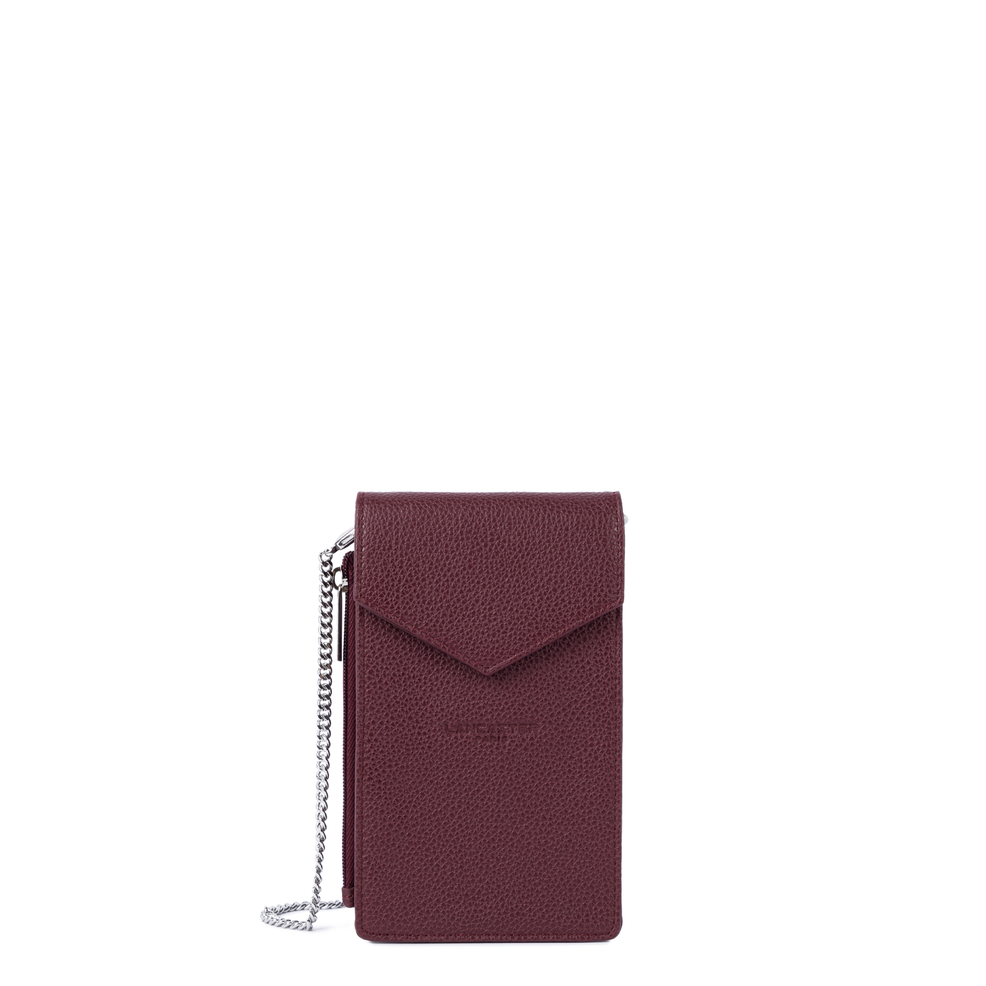 pochette smartphone - foulonné pm #couleur_bordeaux
