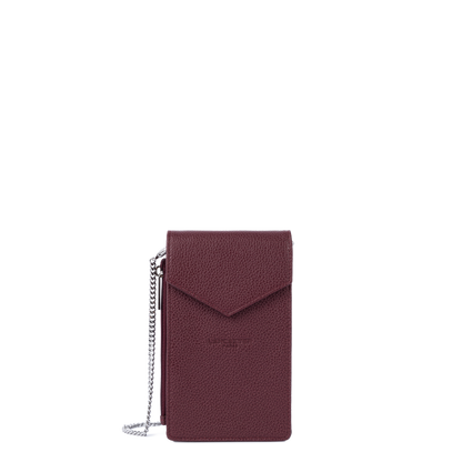 pochette smartphone - foulonné pm #couleur_bordeaux