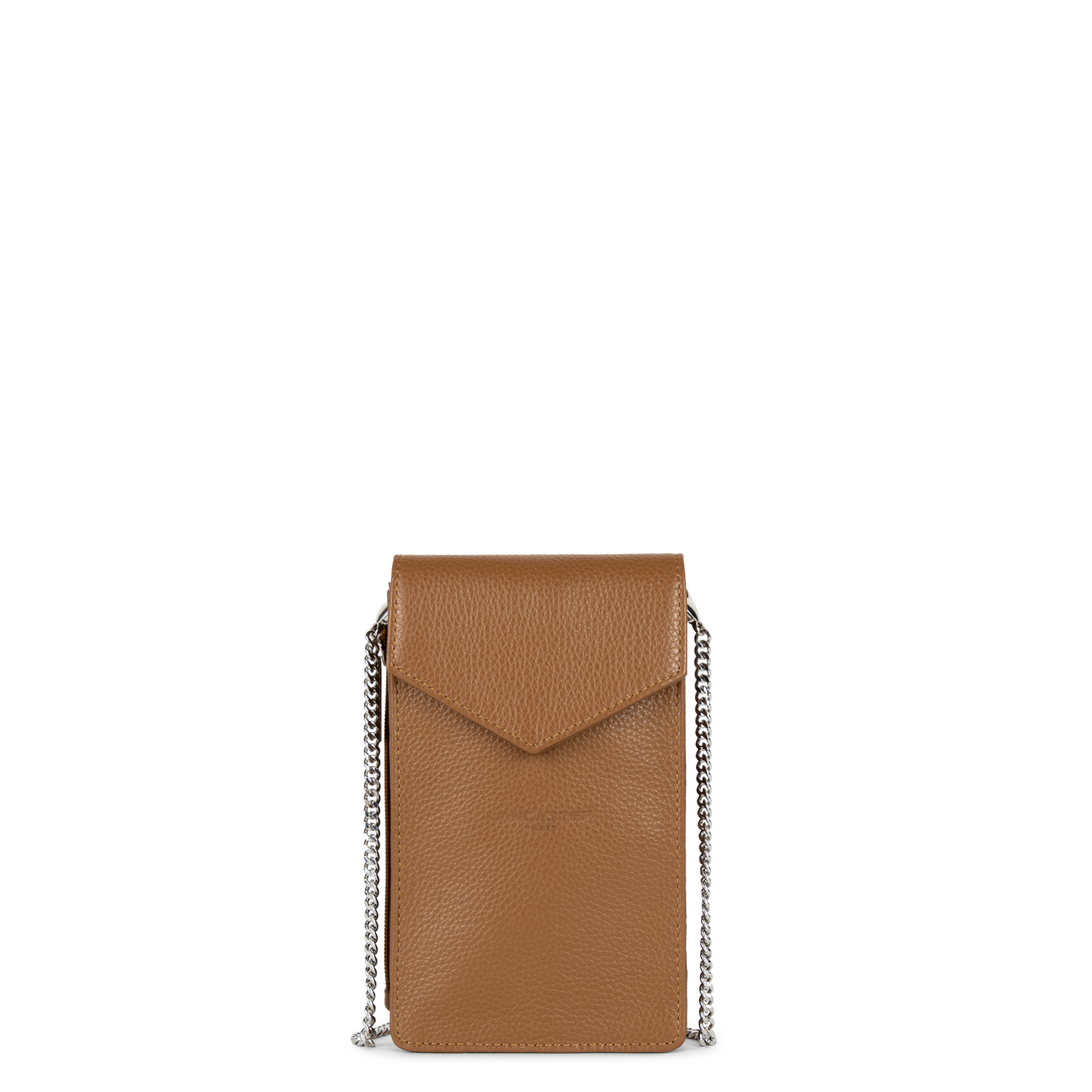 pochette smartphone - foulonné pm #couleur_camel