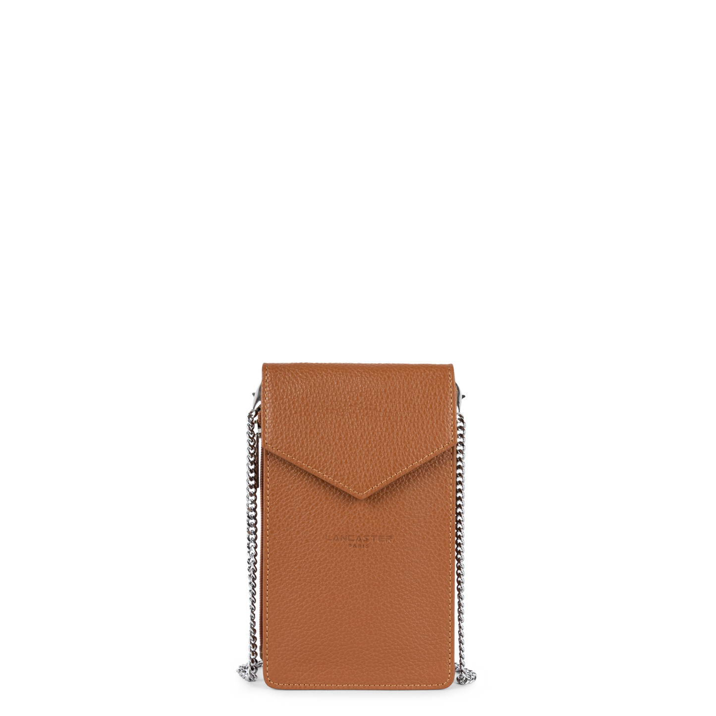pochette smartphone - foulonné pm #couleur_caramel