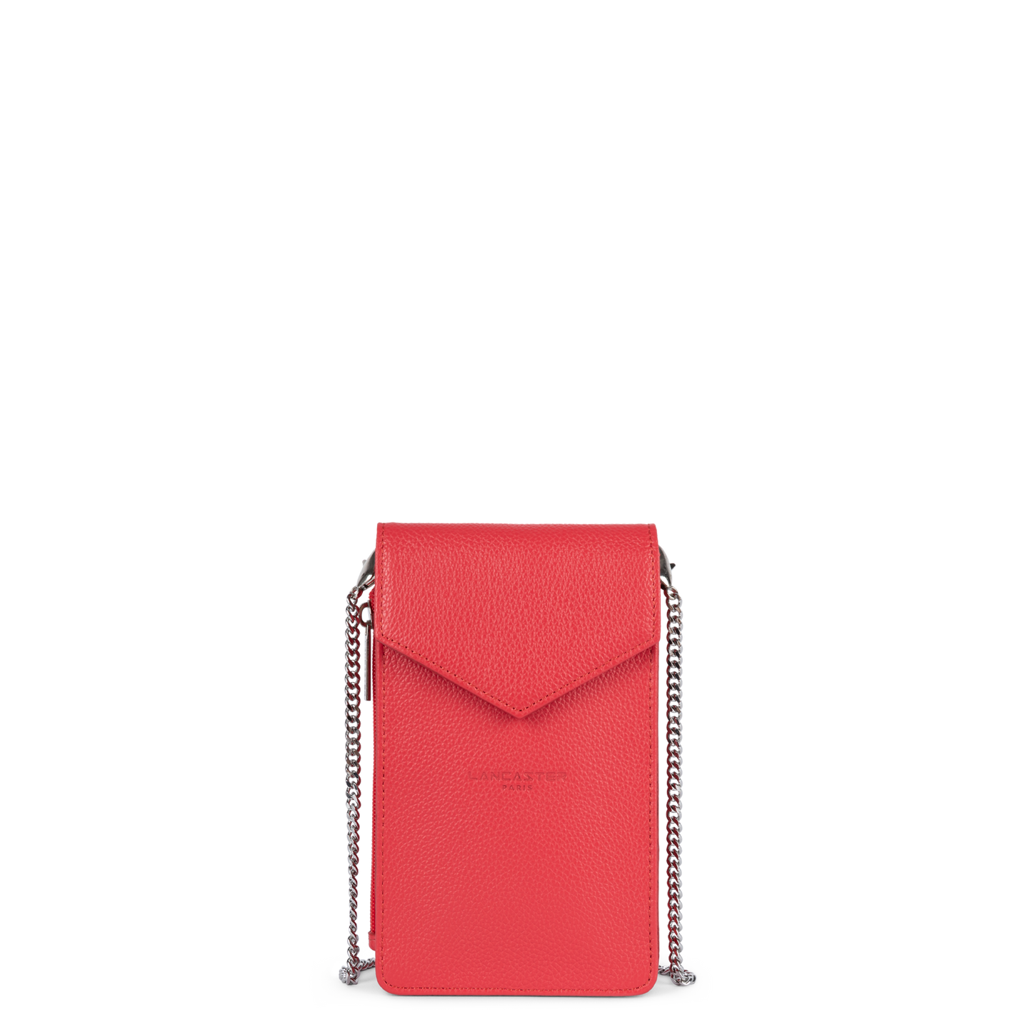 pochette smartphone - foulonné pm #couleur_corail
