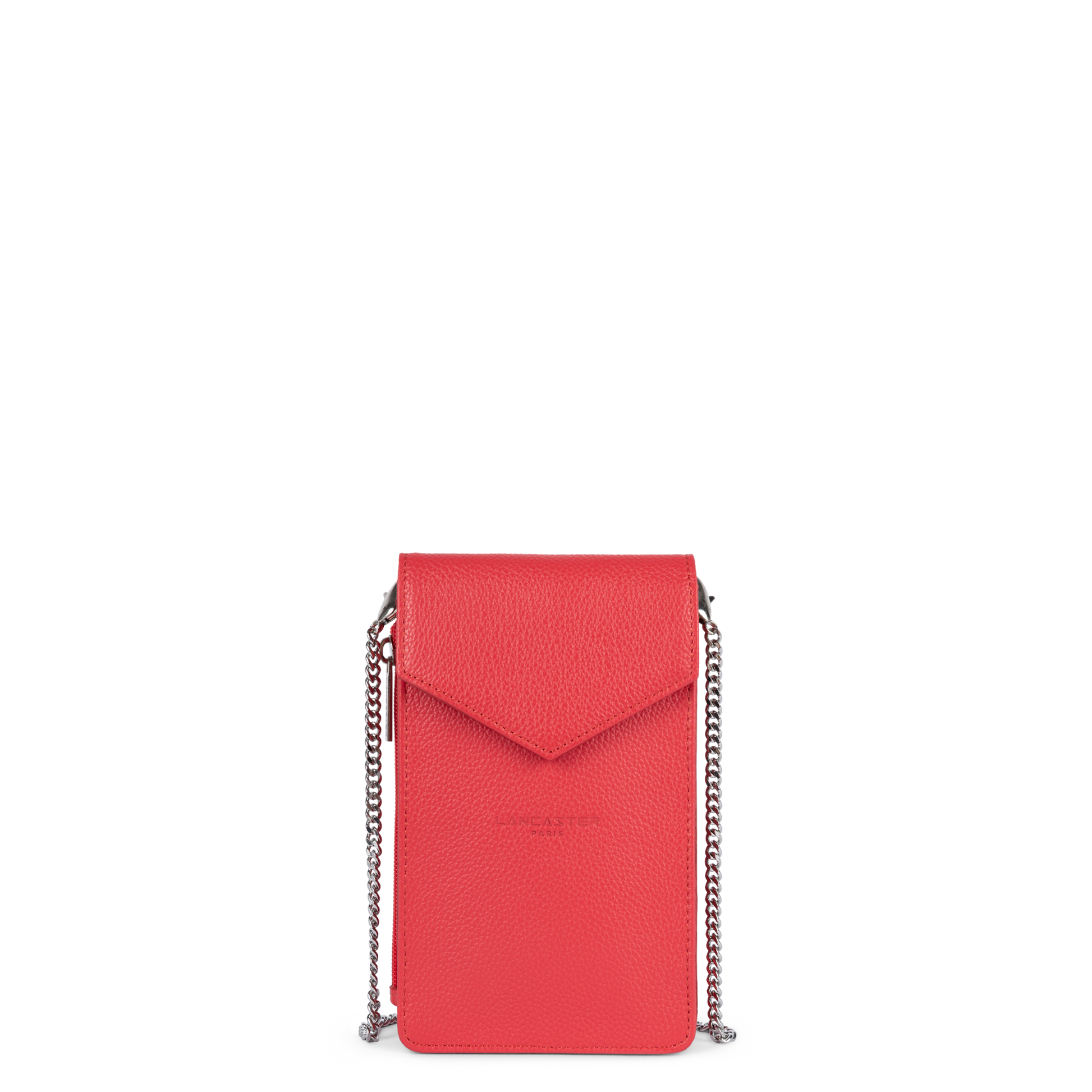pochette smartphone - foulonné pm #couleur_corail