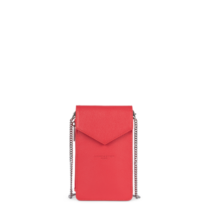 pochette smartphone - foulonné pm #couleur_corail