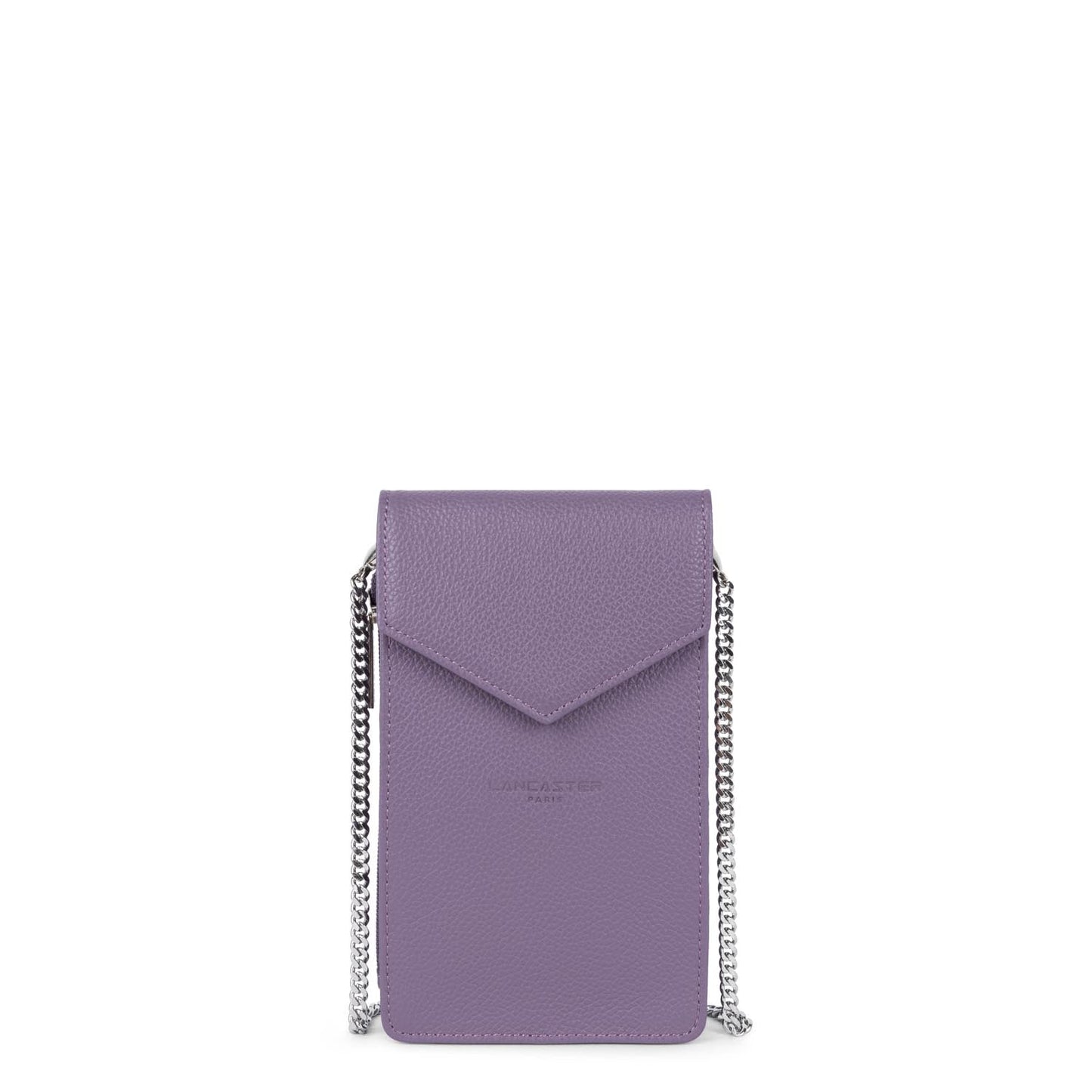 pochette smartphone - foulonné pm #couleur_mauve-fonc
