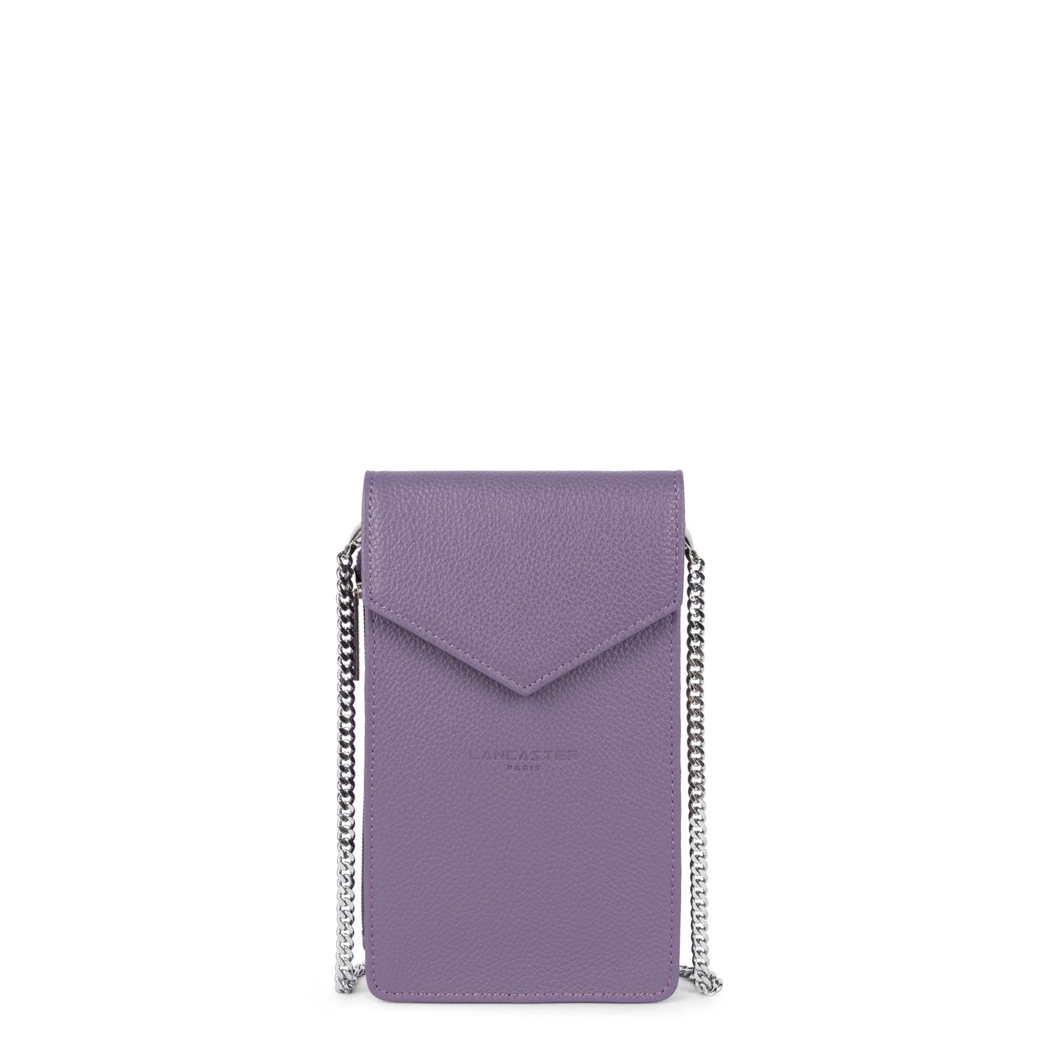 pochette smartphone - foulonné pm #couleur_mauve-fonc
