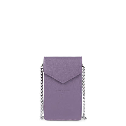 pochette smartphone - foulonné pm #couleur_mauve-fonc