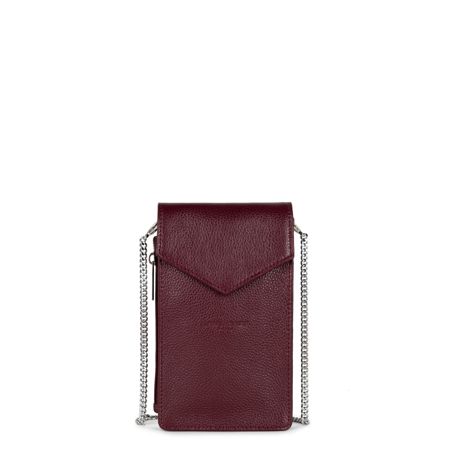 pochette smartphone - foulonné pm #couleur_pourpre