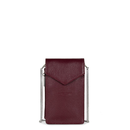 pochette smartphone - foulonné pm #couleur_pourpre