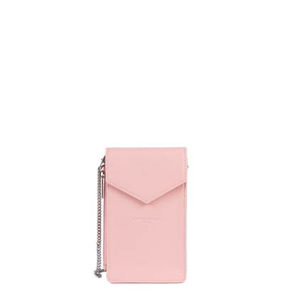 pochette smartphone - foulonné pm #couleur_rose-fum
