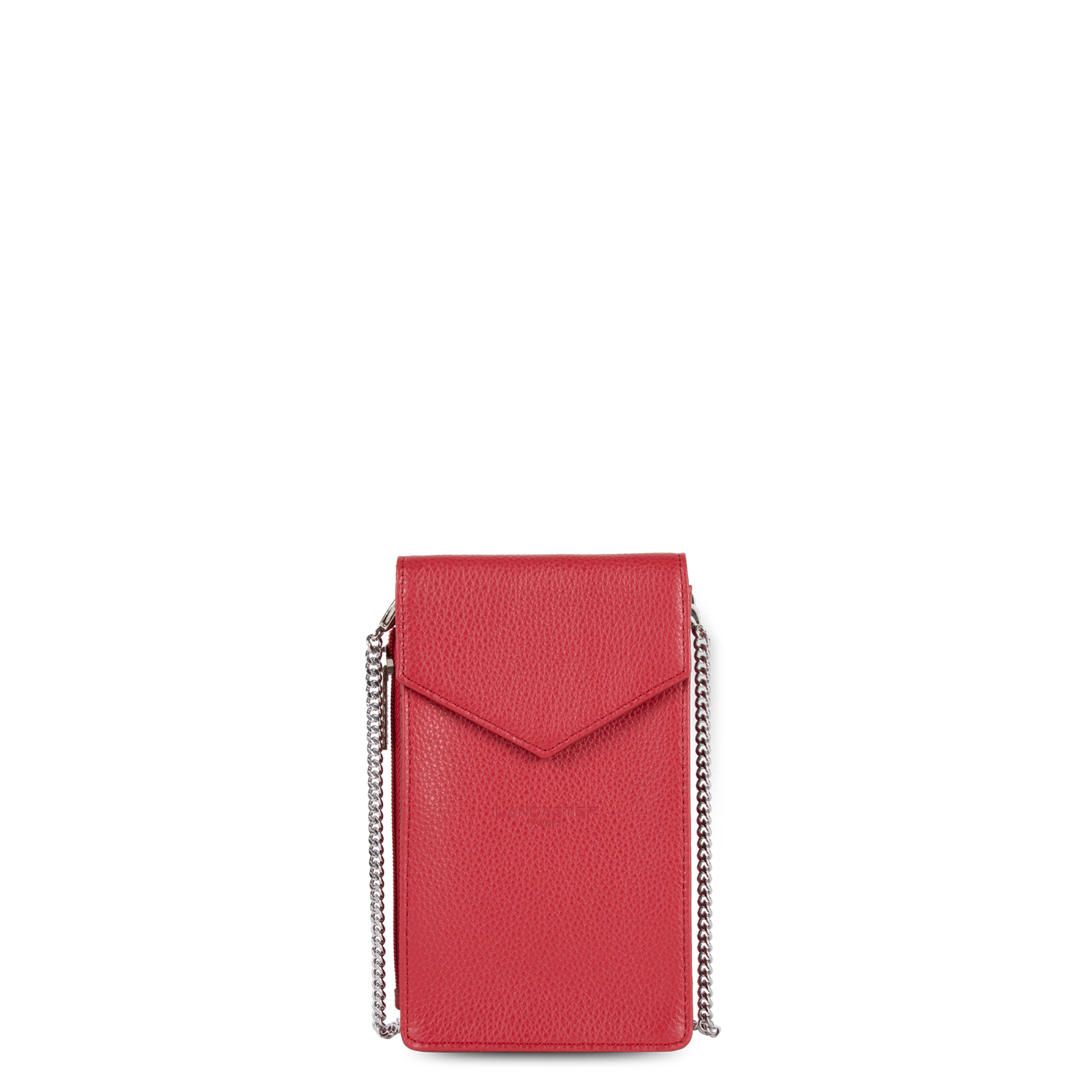 pochette smartphone - foulonné pm #couleur_rouge