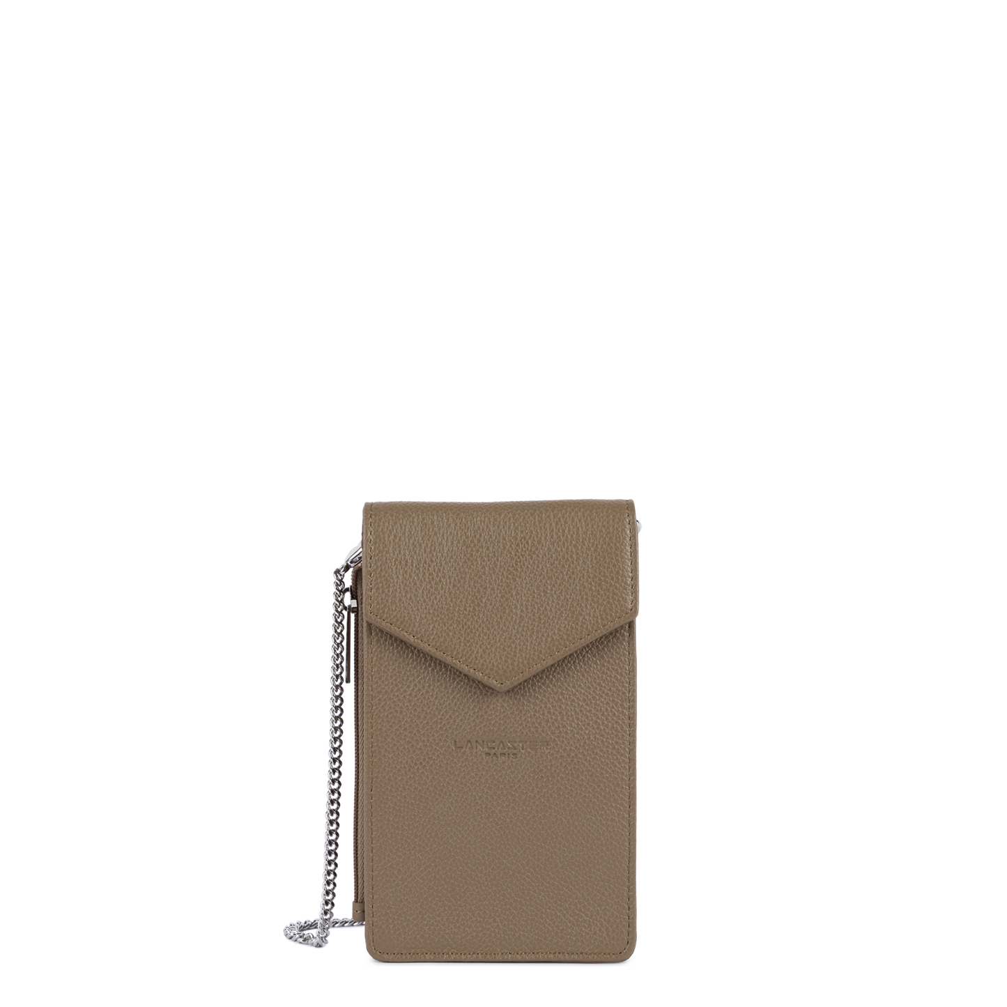 pochette smartphone - foulonné pm #couleur_sable-fonc