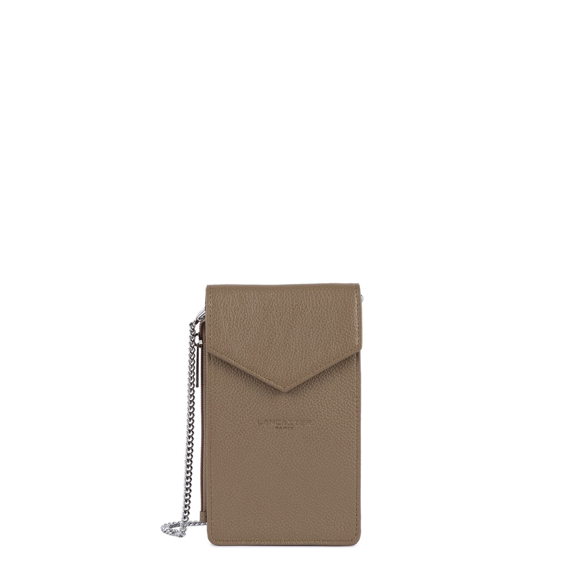 pochette smartphone - foulonné pm #couleur_sable-fonc