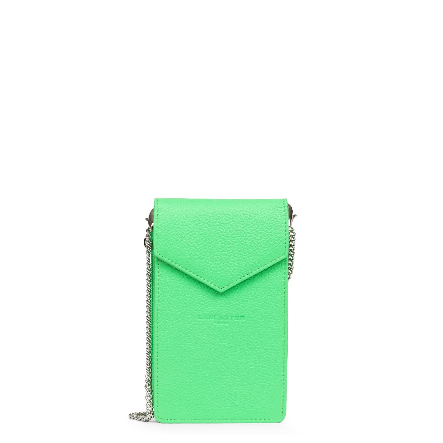pochette smartphone - foulonné pm #couleur_vert-colo