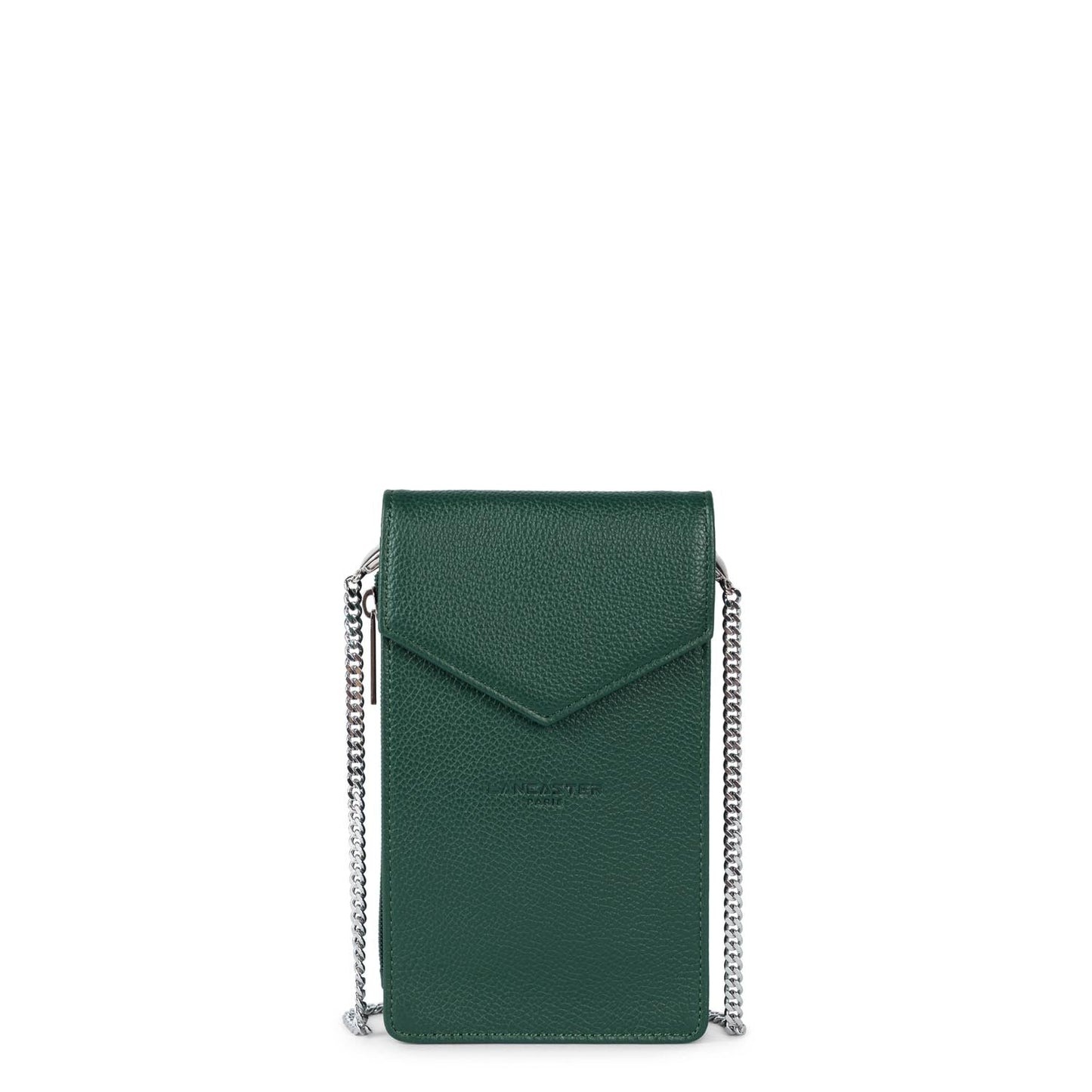 pochette smartphone - foulonné pm #couleur_vert-fonc