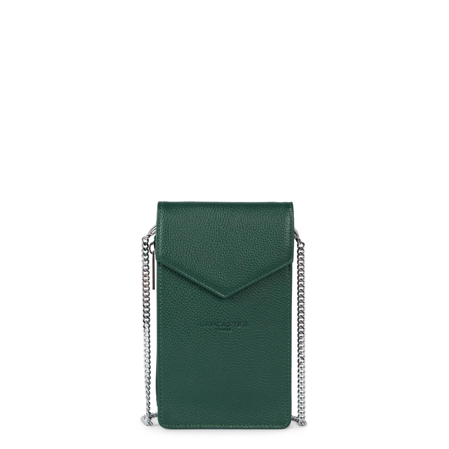 pochette smartphone - foulonné pm #couleur_vert-fonc