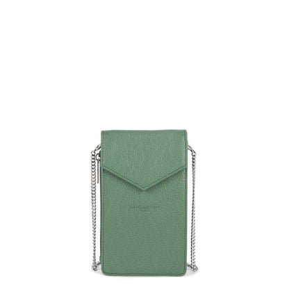 pochette smartphone - foulonné pm #couleur_vert-fort