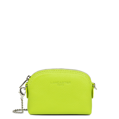 petit porte-monnaie - foulonné pm #couleur_anis