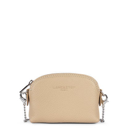 petit porte-monnaie - foulonné pm #couleur_beige-fonc