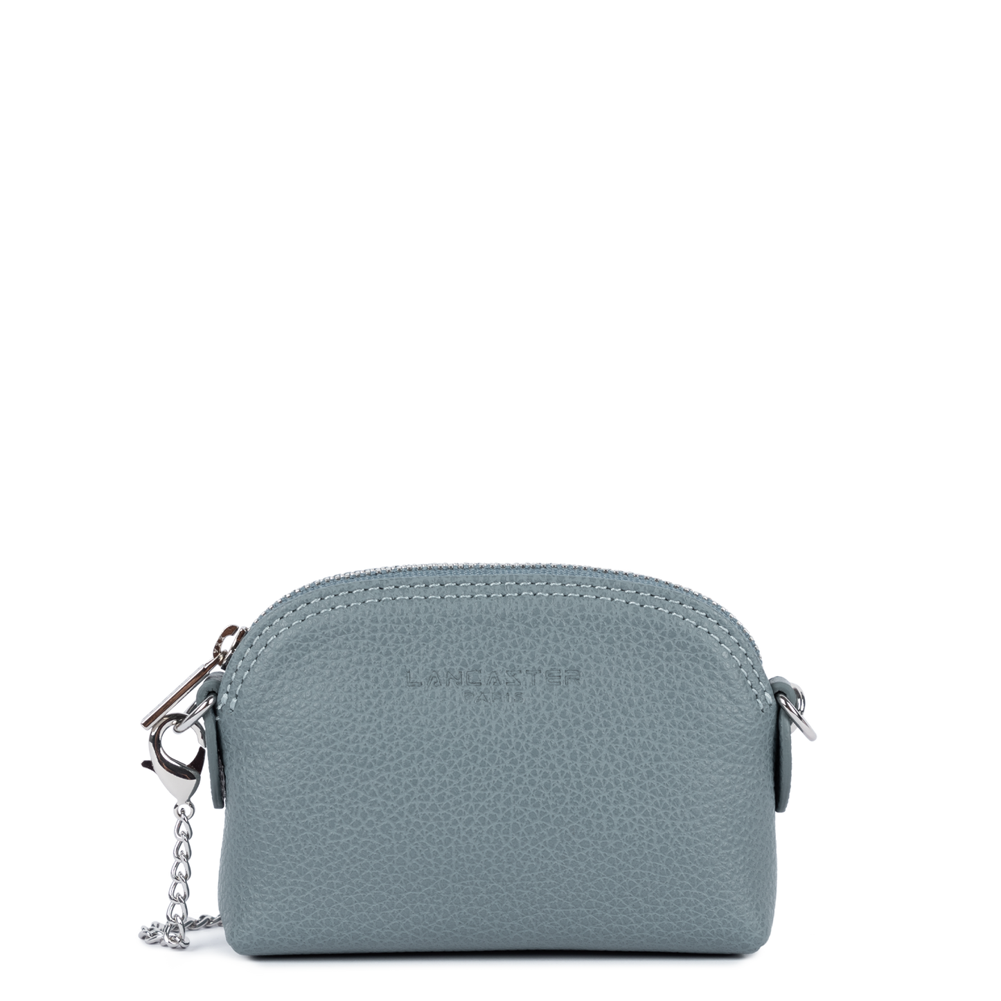 petit porte-monnaie - foulonné pm #couleur_bleu-argile