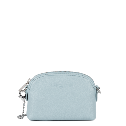 petit porte-monnaie - foulonné pm #couleur_bleu-fum