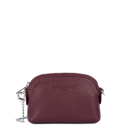petit porte-monnaie - foulonné pm #couleur_bordeaux