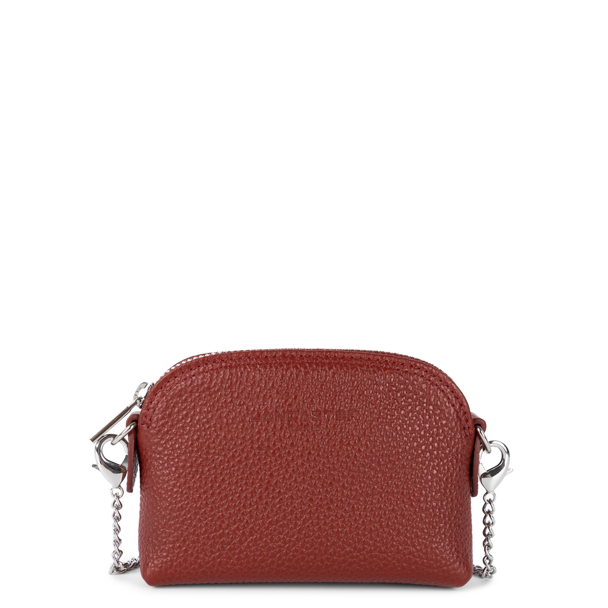 petit porte-monnaie - foulonné pm #couleur_carmin