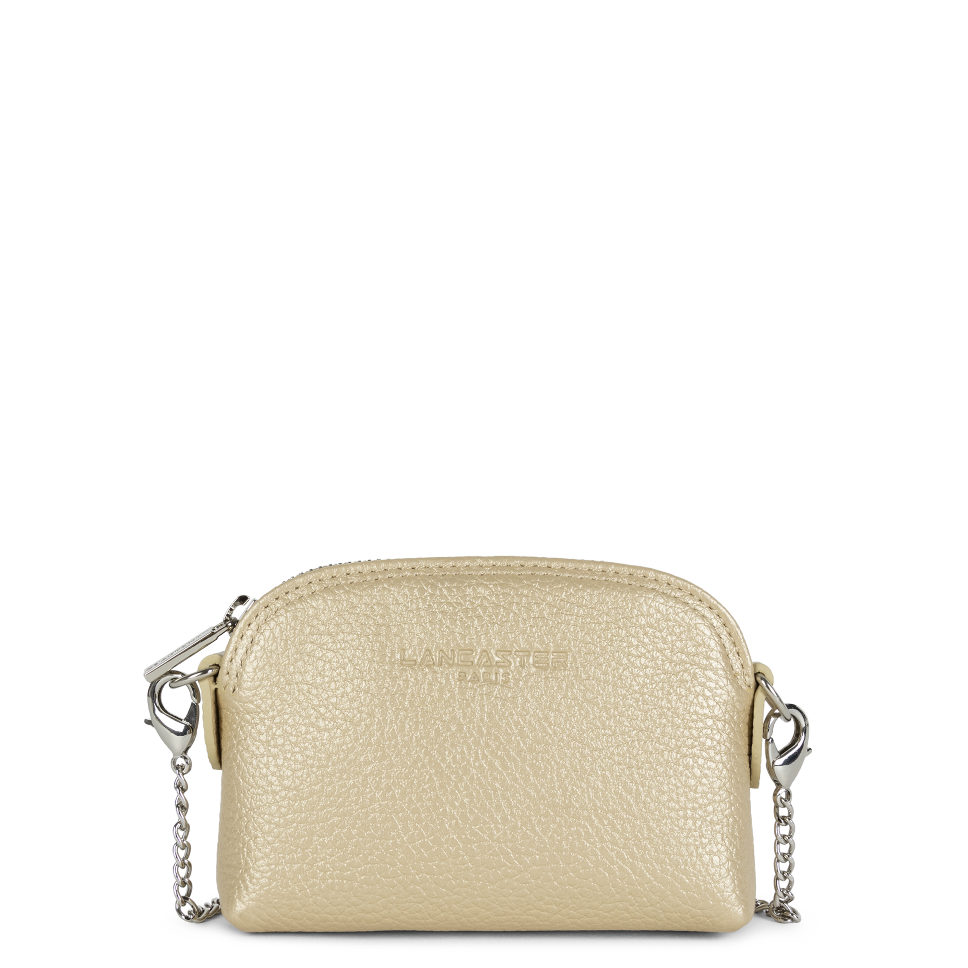 petit porte-monnaie - foulonné pm #couleur_or-ple