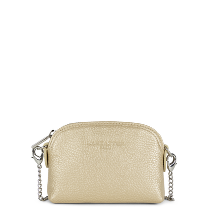 petit porte-monnaie - foulonné pm #couleur_or-ple