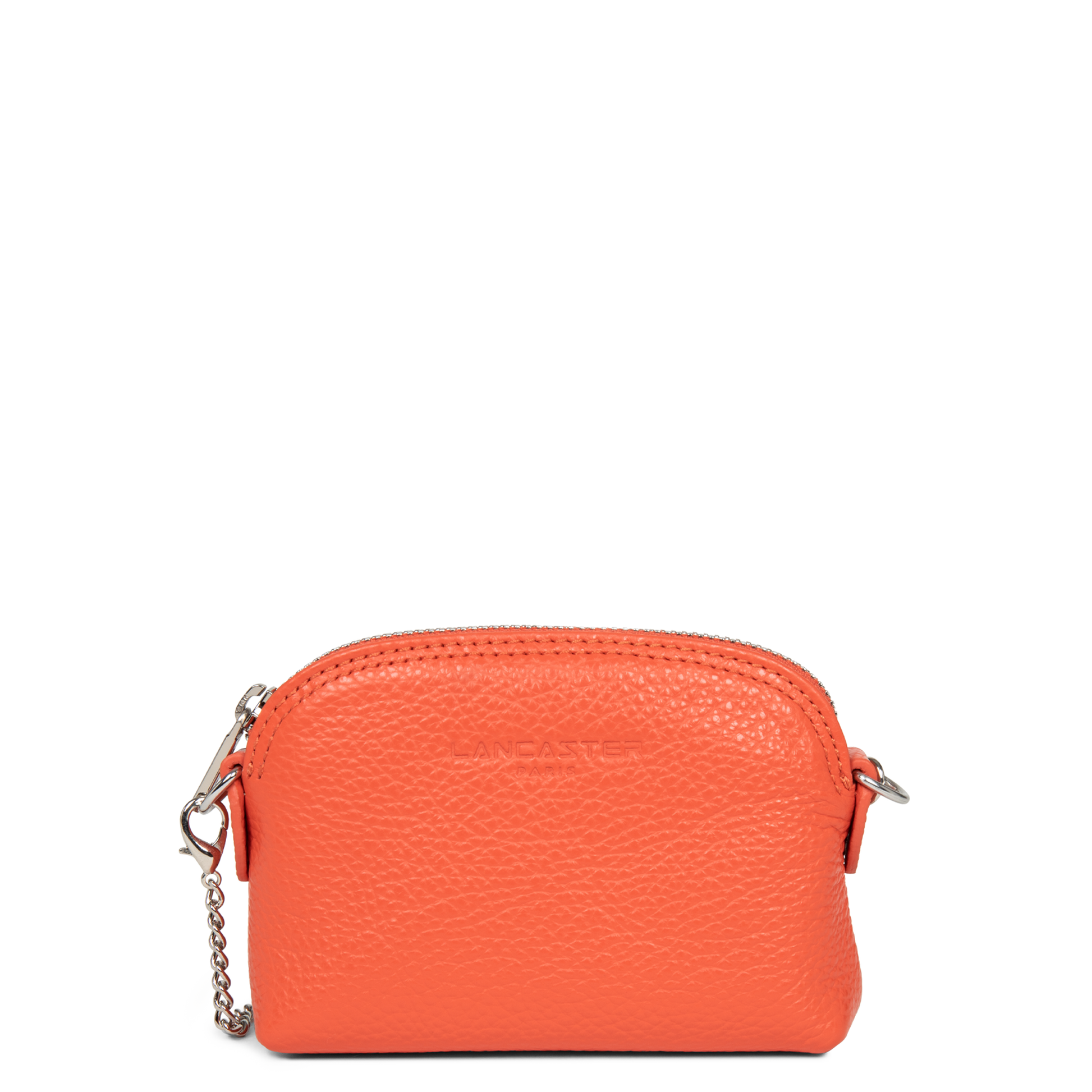 petit porte-monnaie - foulonné pm #couleur_orange