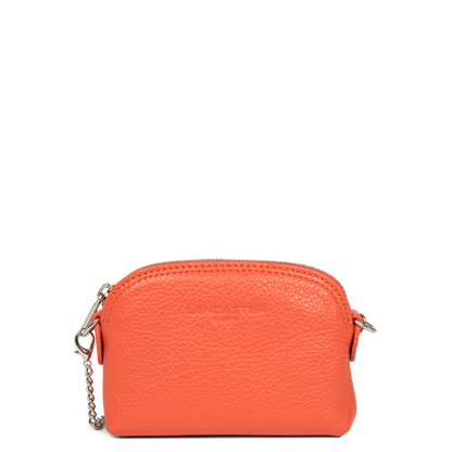 petit porte-monnaie - foulonné pm #couleur_orange