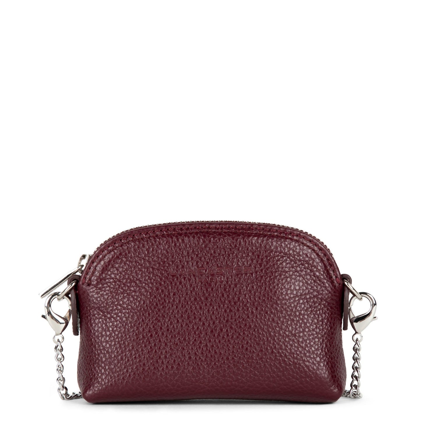 petit porte-monnaie - foulonné pm #couleur_pourpre