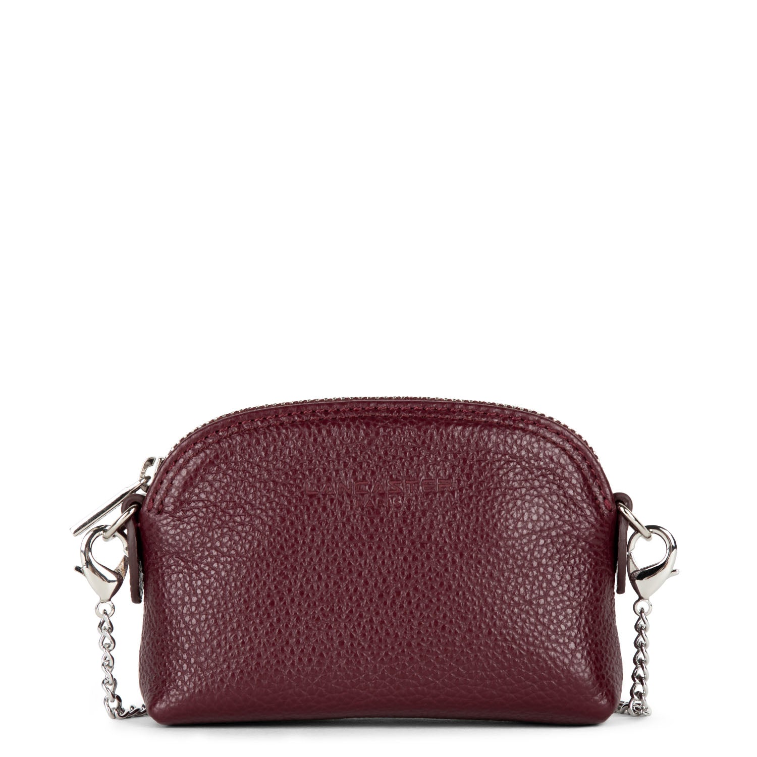 petit porte-monnaie - foulonné pm #couleur_pourpre