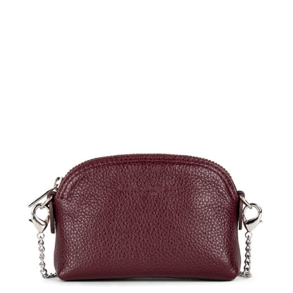 petit porte-monnaie - foulonné pm #couleur_pourpre