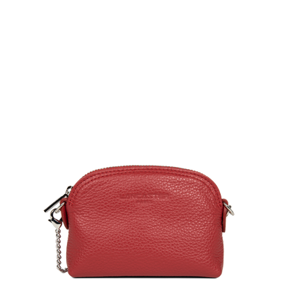 petit porte-monnaie - foulonné pm #couleur_rouge