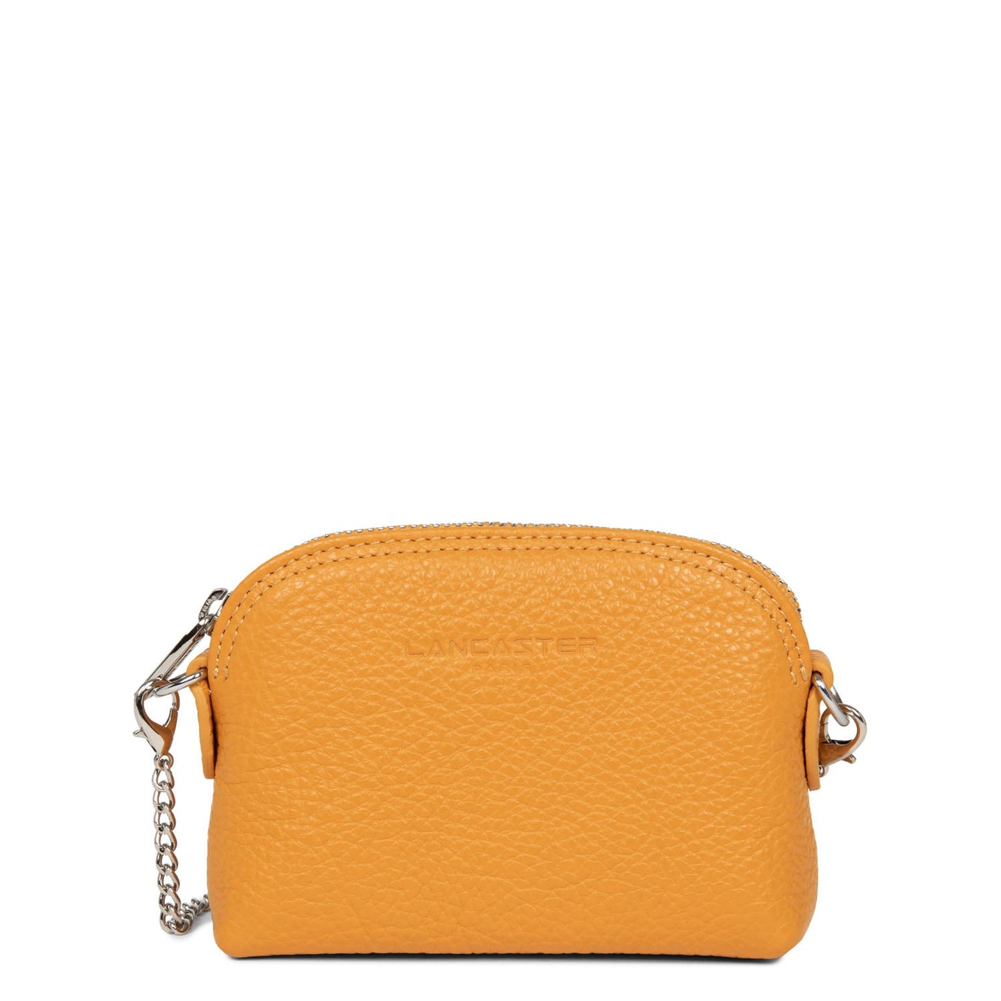 petit porte-monnaie - foulonné pm #couleur_safran