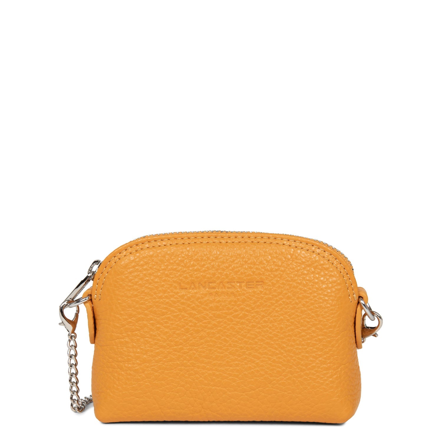petit porte-monnaie - foulonné pm #couleur_safran