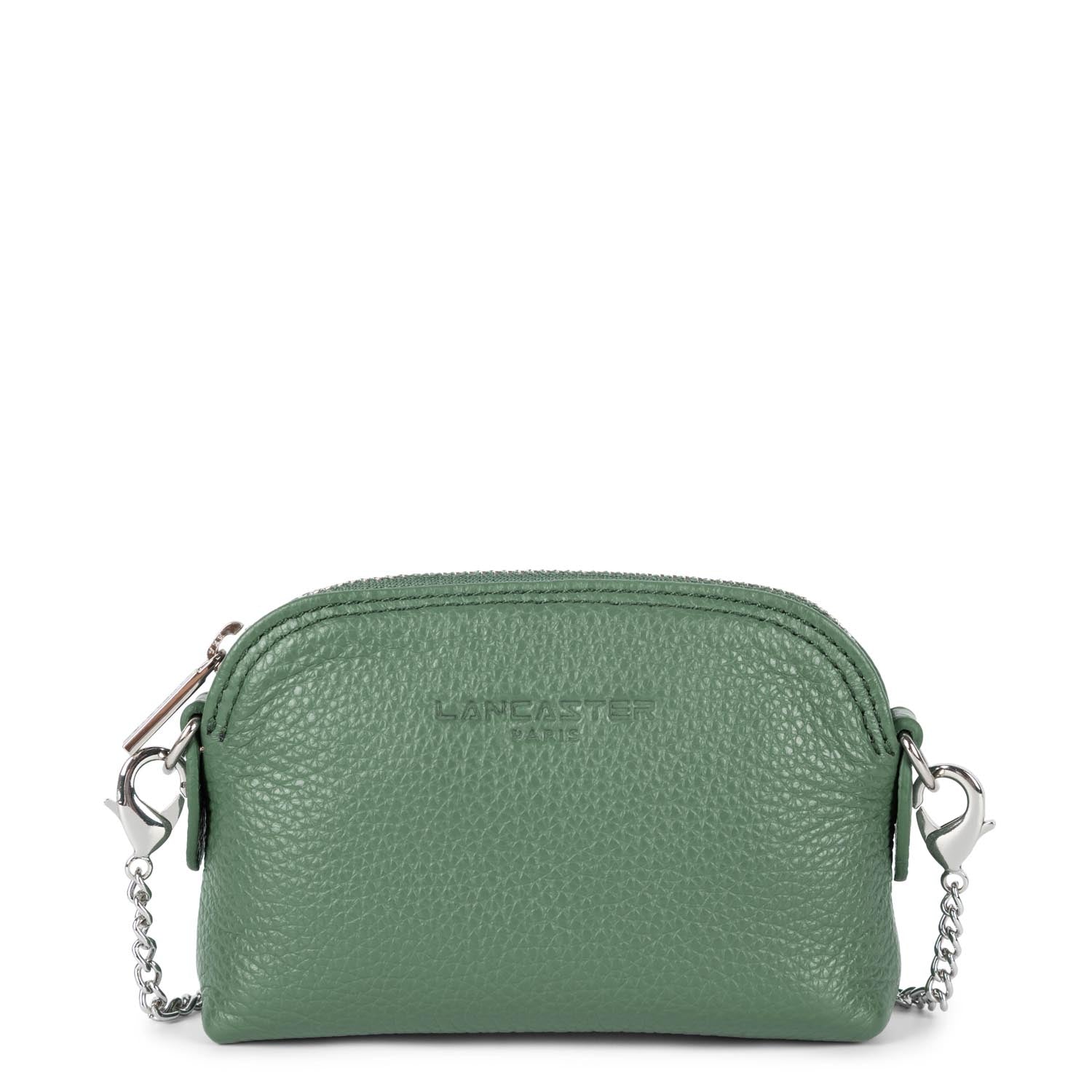 petit porte-monnaie - foulonné pm #couleur_vert-fort