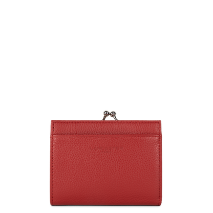 porte-monnaie - foulonné pm #couleur_rouge