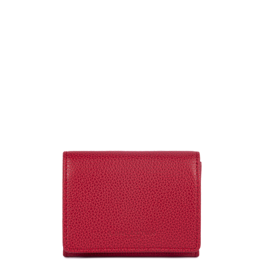 porte-cartes - foulonné pm #couleur_rouge