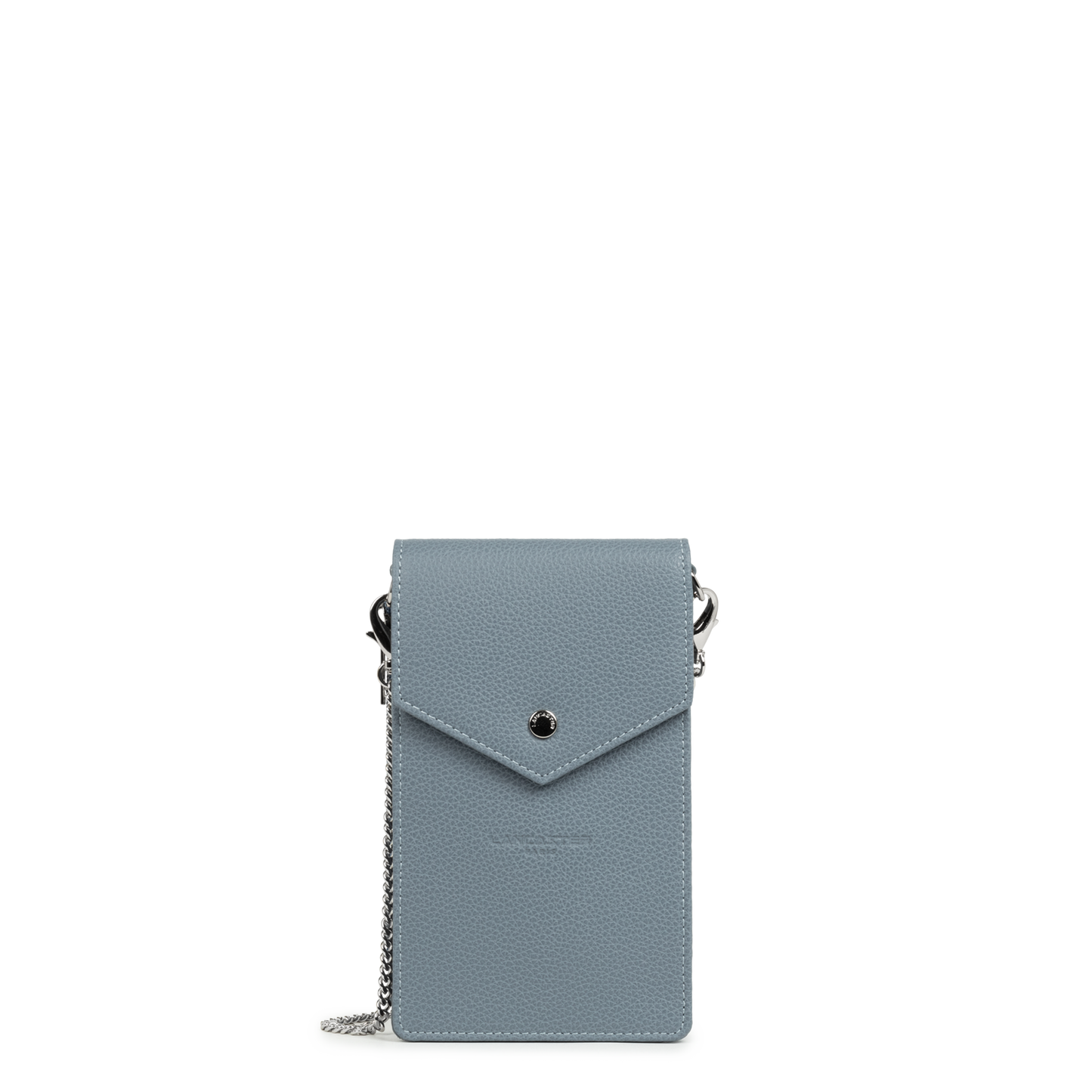 pochette smartphone - foulonné pm #couleur_bleu-argile