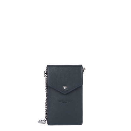 pochette smartphone - foulonné pm #couleur_bleu-fonc