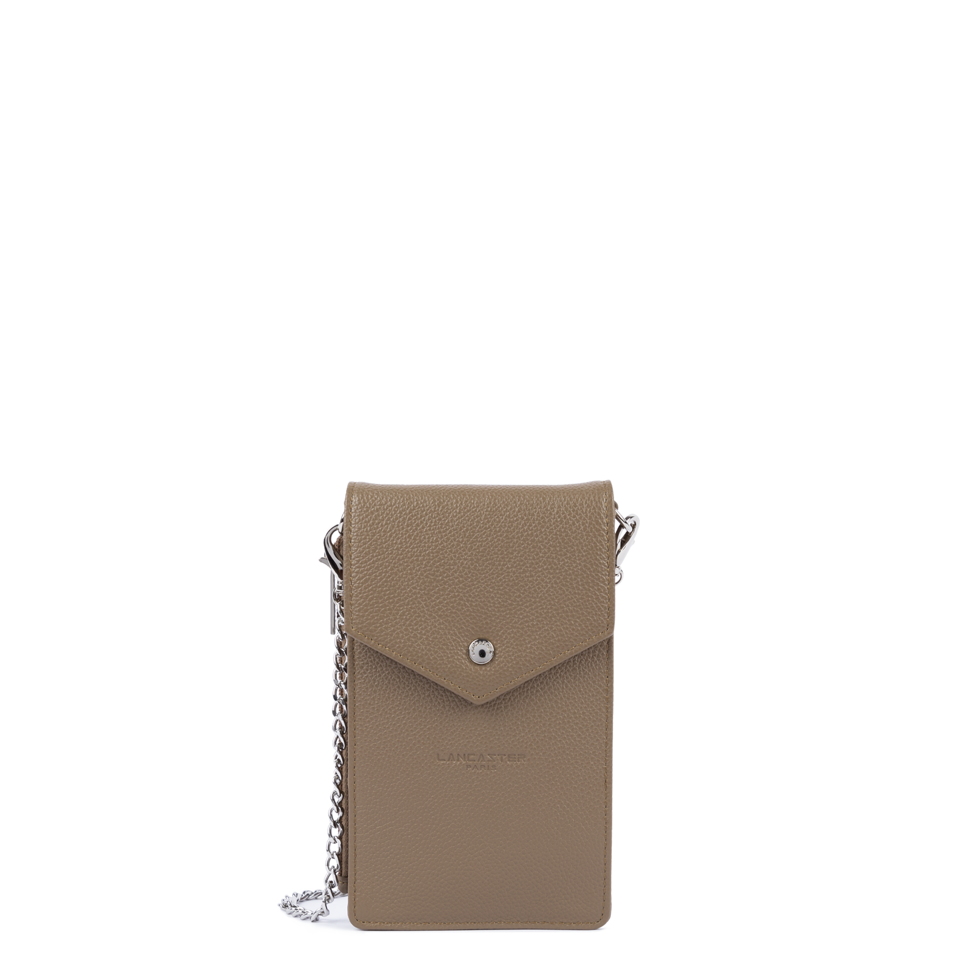 pochette smartphone - foulonné pm #couleur_sable-fonc