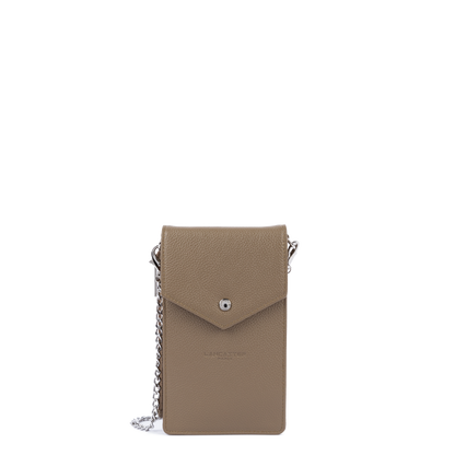 pochette smartphone - foulonné pm #couleur_sable-fonc
