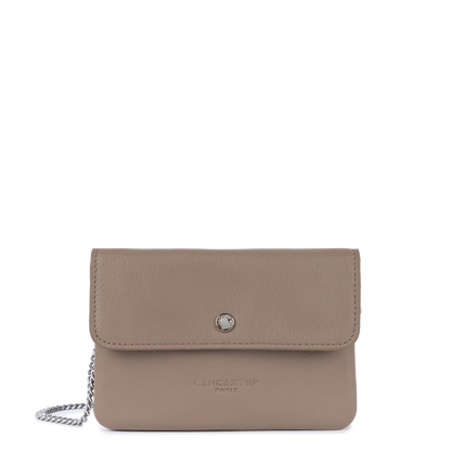 petit double pochette - soft pm #couleur_galet-fonc