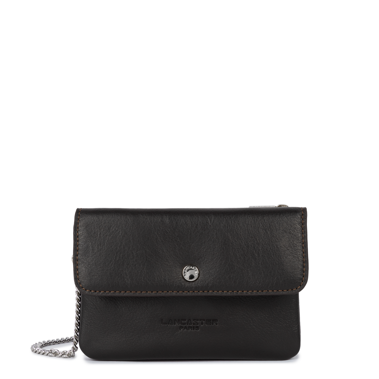 petit double pochette - soft pm #couleur_marron