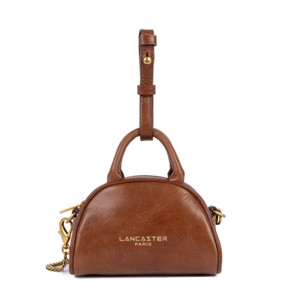 nano sac à main bowling - rétro bow #couleur_cognac